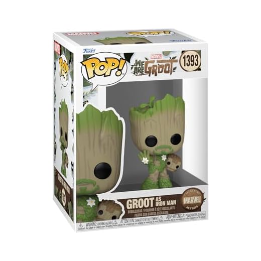 Funko Pop! Marvel: Wag - Iron Man - We Are Groot - Figura de Vinilo Coleccionable - Idea de Regalo- Mercancia Oficial - Juguetes para Niños y Adultos - TV Fans - Muñeco para Coleccionistas