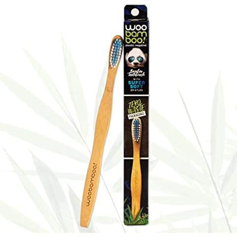 Woobamboo! Bamboo Toothbrush - Adult - Super Soft Bristle - BPA Free Nylon Bristles - Eco-Friendly, Biodegradable, Compostable, Vegan (Pack of 1) Cover