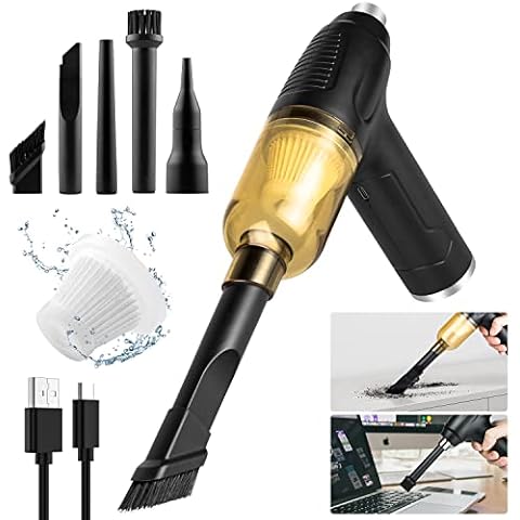 Electric Cordless Air Duster & Blower & Vacuum 3 in 1, 50000 RPM & 30000 RPM Compressed Air Duster, 6000mAh Handheld Computer Cleaning Duster Cover
