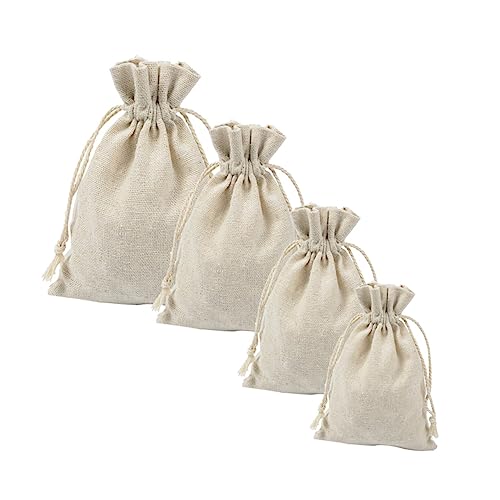 Bolsas de tela con cordón 4 piezas para hierbas miniatura 1