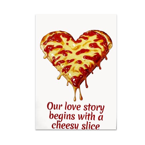 Pizza Lover Poster Print - Our Love Story Begins with