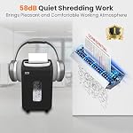 VidaTeco 25-Sheet Déchiqueteuse de papier lourd pour bureau, 40-Minute Exécution en continu P-4 Déchiqueteuse de qualité commerciale croisée, anti-jam inversée automatique, écume de shreds/CD/Credit/Card, panier de 7.9-Gallon, ETL | Anti-jam inversé, 40-Minute Coupe transversale P-4 Sec