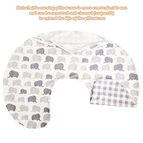 Miniatura 6 de Winmany Funda De Almohada De Lactancia Para Recién Nacidos, Funda De Almohada Extraíble Para Lactancia Materna, Bonito Patrón Para Niñas Y Niños