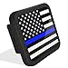 Free exercise Trailer Hitch Cover tube Plug Insert (Fits 2" Receivers, Thin Blue Line)
