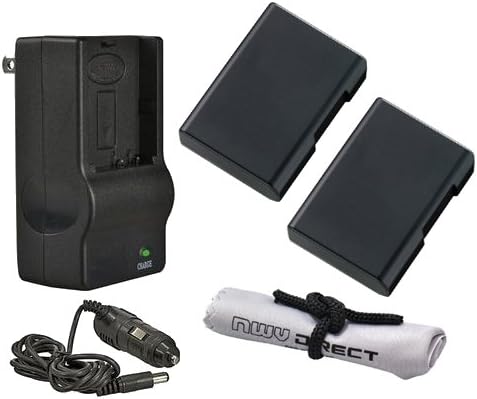 High Capacity Intelligent Batteries (2 Units) Compatible With Nikon D5600 + AC/DC Travel Charger