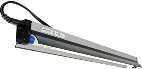 Jump Start JSFC2T T5 Fixture with Lamp, Reflector and Timer, 2', 2 Foot, Silver