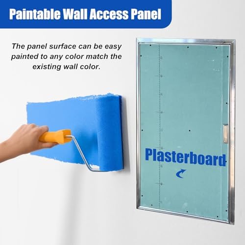 Erişim Paneli Alçıpan Için Gizli Boyanabilir Erişim Paneli, Alüminyum Çerçeveli Alçıpan Erişim Kapısı, Sıhhi Tesisat Elektrik Muayene Kapağı, Duvar Deliği Kapak Plakası(30x50cm) - Görsel 4