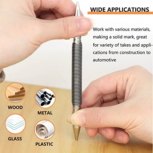image for WHLLING 2-Piece Dual Head Combo Nail Setter, Double Ended 3/32″& 1/8