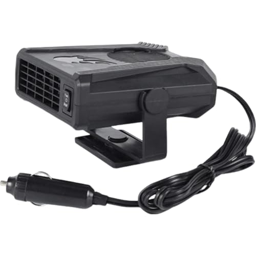 Chauffage portable de voiture 150 W - 12 V - Désembueur de pare-brise pour véhicule - Dégivrage rapide - Chauffage rapide de voiture, déshumidification, chauffage et refroidissement