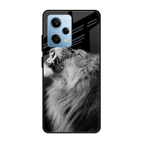 Image of SmashItUp Lion | Animal Designer Printed TPU Metal Case Mobile Back Cover for Redmi Note 12 Pro 5G