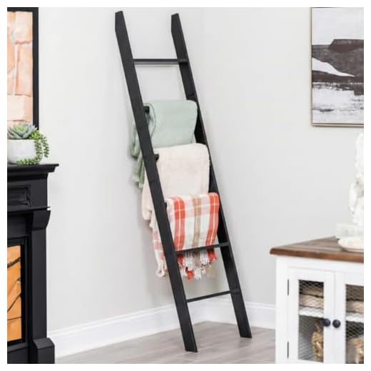 Rustic Decorative Blanket Ladder for Home