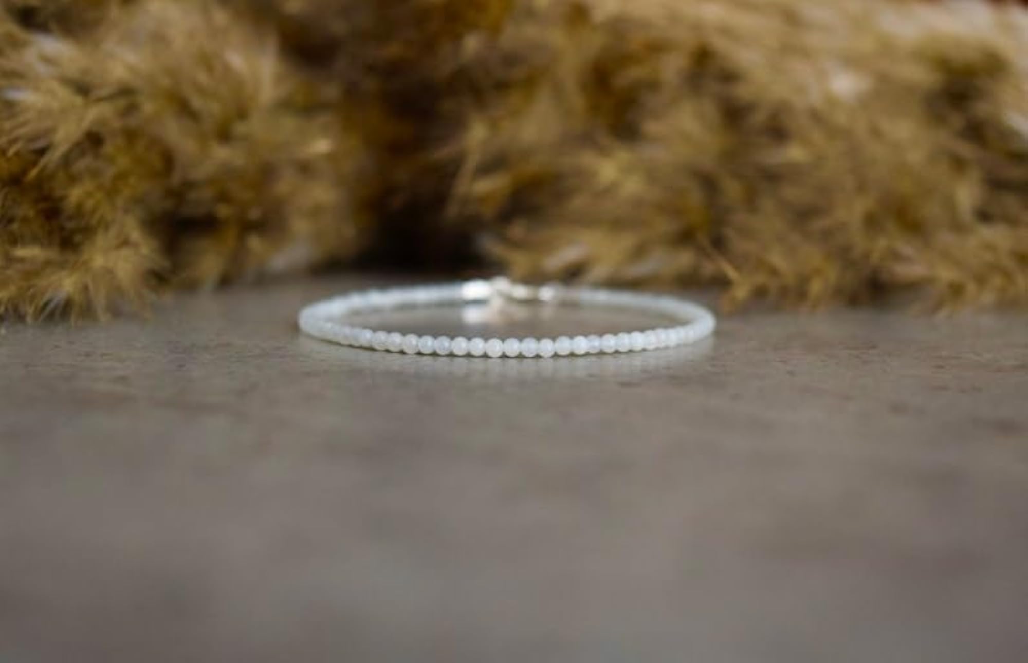 Amazonite Bracelet, Silver Plated Clasp, Healing Gift