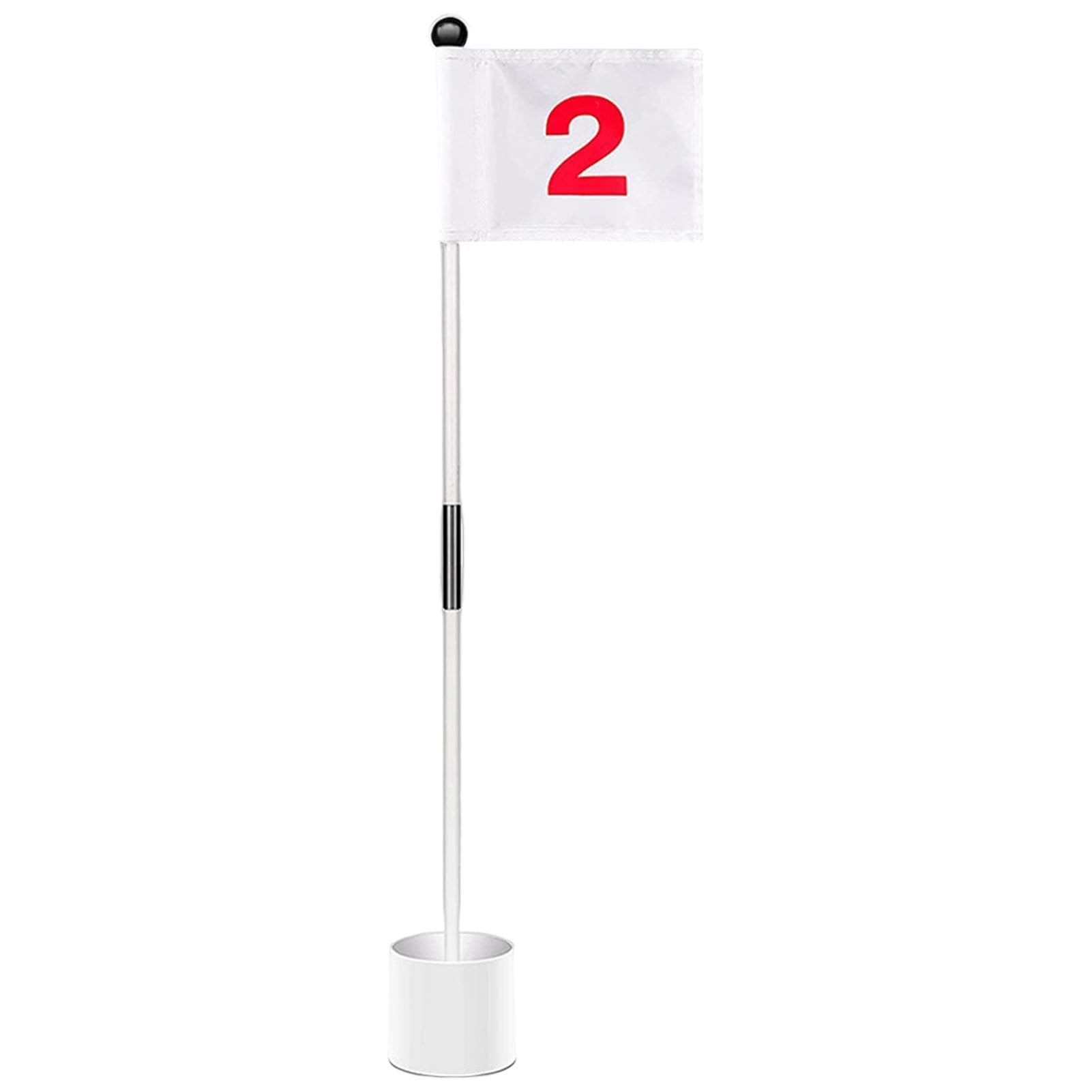 Ensemble de drapeaux de golf portable amovible trou de golf professionnel durable robuste stable