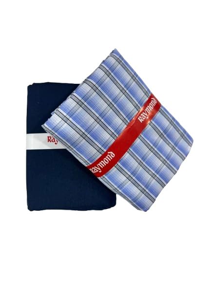 Image of Raymond Men's Premium Shirt & Trouser Fabric Combo | Unstitched Cotton Blend | Formal & Office Wear Fabric Set