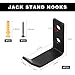 JNXIJ 4 PCS Jack Stands Wall Mount Organizer, Heavy Duty Garage Hook Hanger for 2 & 3 & 4 & 5 & 6 Ton Jacks, Universal Car Jack Holder Garage Wall Storage Rack Mount Bracket