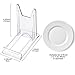 Zonon Acrylic Adjustable Plate Stands For Display Plastic Stand Holders Picture Plate Holders Clear Mini Easels Stands to Display Pictures for Home Office Supplies Festival Party Decoration(10 Pieces)
