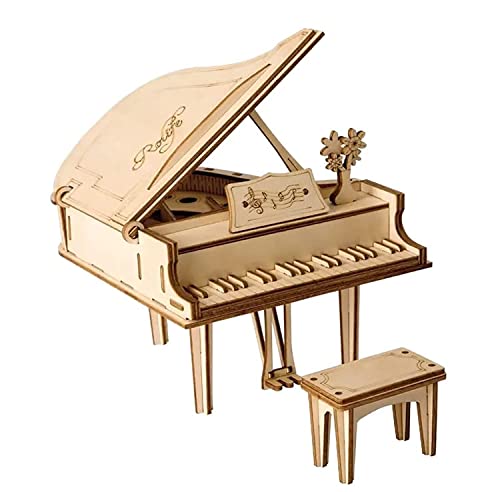 Hands Craft DIY 3D Wooden Puzzle – Grand Piano Musical