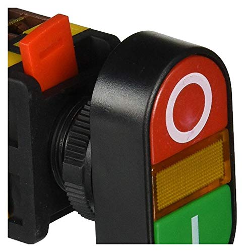 Interrupteur poussoir momentané AC 600V 10A pour tableau de commande et domotique - 3