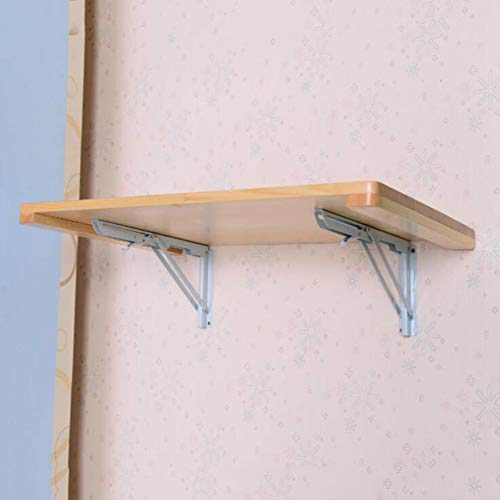 Table murale pliante à abattants en bois blanc pour ordinateur