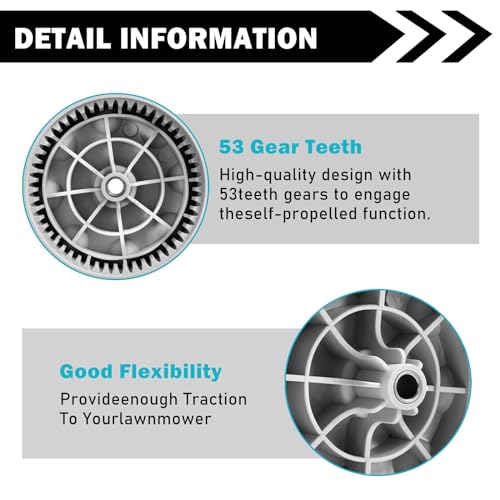 Sutmorly 734-04018 Front Drive Wheels Fit for Troy Bilt TB240 Mower- 8" Lawn Mower Wheels Tires for Troy Bilt Tuff Cut 210 230 Craftsman MTD Self Propelled Mower 12AV569Q597, Set of 2