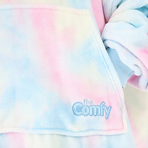 The Comfy Dream | Oversized Light Microfiber Wearable Blanket, Seen On Shark Tank, One Size Fits All, (Cotton Candy Tie Dye) #TOP6