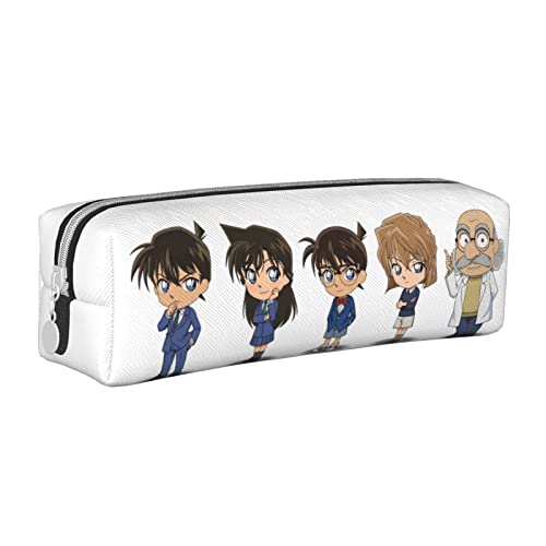 名探偵こなん ペンケース 大容量 筆箱 多機能 おしゃれ レザー 革 ペンポーチ 男の子 女の子 子供 シンプル ツールペンケース 高校生 大学生 社会人用 中小学生