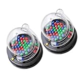 Milisten Elektrische Lottomaschine 2 Stück Kleiner Jackpot Spielautomat Tischspiel Für Freizeit Party Und Gewinnspiele Tragbar Leicht Mehrfarbige Zahlen