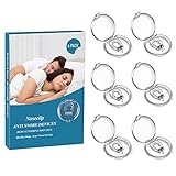 ZSDF 6er Set Anti Schnarch Nasenclip, Schnarchstopper hilft endlich gegen Schnarchen - Magnetischer Nasenring als Anti Schnarch Mittel -Nasenklammer als Nasenpflaster- anti schnarchring |Bpa-Frei