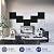 Vieshful Self Adhesive Acoustic Panels – 12"x12"x0.4" High-Density Soundproof Wall Panels, Felt Acoustic Wall Panel for Echo & Noise Reduction, Home Office Sound Proofing Decor Black 10 Pack