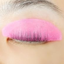 Flat Lash Lift Shields Glueless Ultra Thin Silicone Pads for Perming Lotion No.1, Lash Softening Shields for Easy Korean Eyelash Lift Glitter Rose