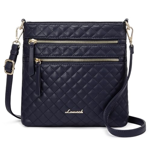 Image of LOVEVOOK Crossbody Purses for Women, Multi Pocket Casual Crossbody Bag, Medium Shoulder Bag Vegan Leather Handbags