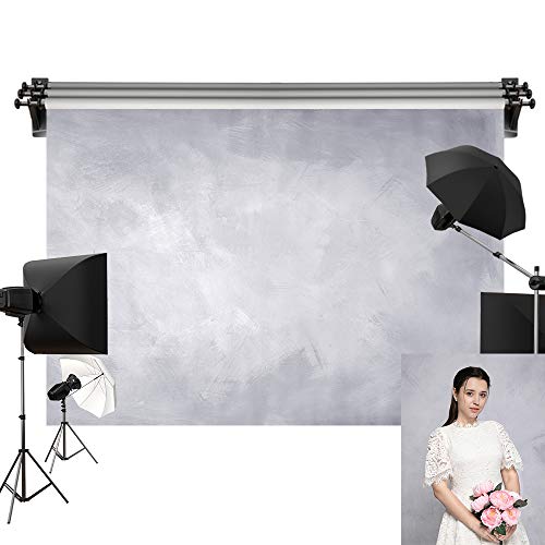 Kate 7x5ft/2.2m(W) x1.5m(H) Light Grey Background Light Purple Backdrop Retro Textured Abstract Photography Props Studio Digital Printed Backdrop