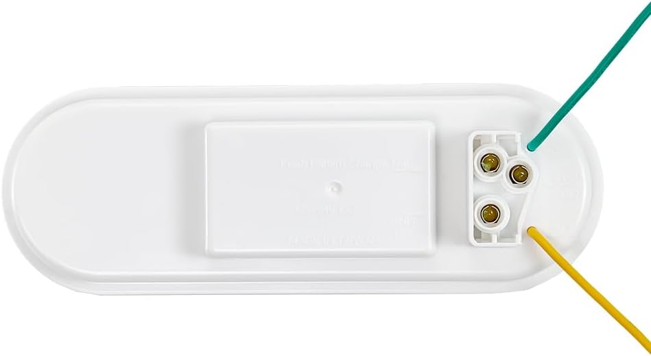 Maxxima 6" Oval LED Programmable Flashing Warning & Back Up light for Trucks and Heavy Duty Vehicles, White Clear Lens