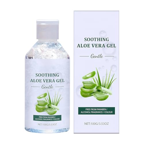 Gel Hidratante para el Rostro | Hidratante Calmante Y Nutritivo De 100g | Gel Post Solar,para el Cuidado de la Piel Corporal de las Mujeres durante los Viajes de las Quemaduras Solares e Hidratación