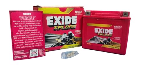 Exide Battery in Red Colour, Xltz5 , 12 Volt