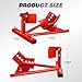 DNA Motoring Motorcycle Wheel Chock, Adjustable Wheel Stand for 15