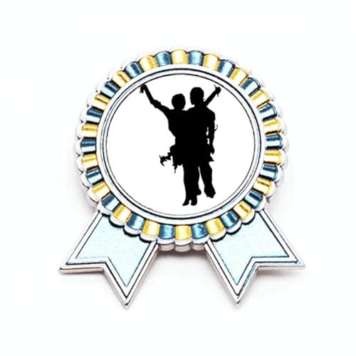 Broche de danse duo en métal taille M pour costume de performance
