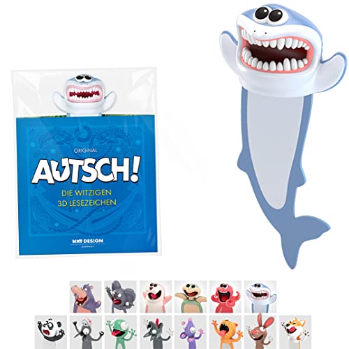 KXT Original AUTSCH! Die witzigen 3D Lesezeichen Tiere (Hai)