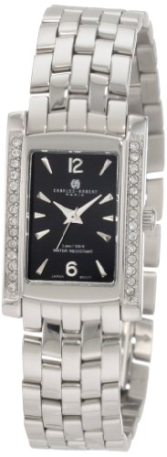 Charles-Hubert- Paris Womens Crystal Quartz Watch #6666-BM