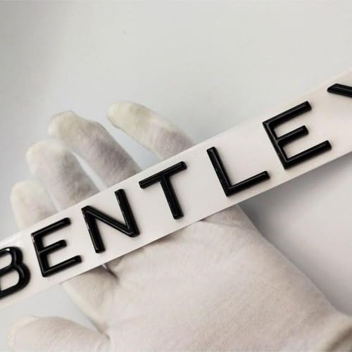 Car Emblems Badge for Bentley Arnage/Turbo R/Turbo S/Bacalar/Continental Supersports,1PCS DIY Badge Decoration Hood Body Exclusive Logo Sticker Self-Adhesive Modification Replacement Accessories