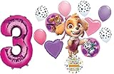Mayflower Products Paw Girl Pups on Patrol Skye 3rd Birthday Party Supplies Balloon Bouquet Decorations, BQ_4115