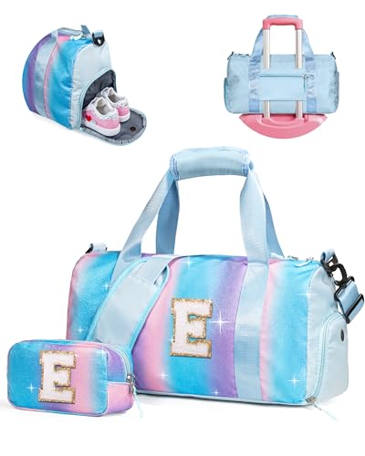 Vogewood Dance Recital Gifts for Girls-Girl Gym Bag with Shoe Compartment