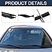 1.7M/ 5.6Ft Windshield Cowl Rubber Seal Strip, Window Seal, H-Shape Car Weather Stripping Trim Cover, Auto Accessories Cuttable Windshield Window Door Moulding Trim Fit for Car Truck SUV (Black)