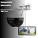 EZVIZ 360° Security Camera Outdoor, WiFi Camera for Home Security, Surveillance Camera, No Subscription with Motion Detection, Color Night Vision, Audio Pick-up, Waterproof, Alexa/Google, 256GB| C8C