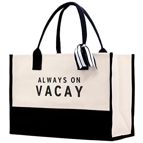 Image of VANESSA ROSELLA Beach Tote Bag Large - Chic Tote Bag for Pool Gym Travel Cruise Picnic Road Trip