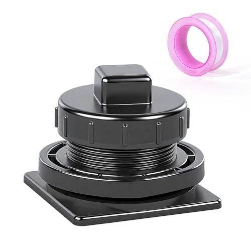 Image of Huazu Stock Tank Drain Plug Replacement for Rubbermaid 50 /70 /100 /150 /300 Gallon Stock Tank, Leakproof Water Trough Plug