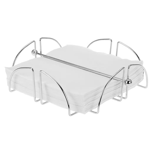 Excellent 8718158100825 Hervorragende Serviettenhalter Horizont. 19 x 19 x 6, Metall