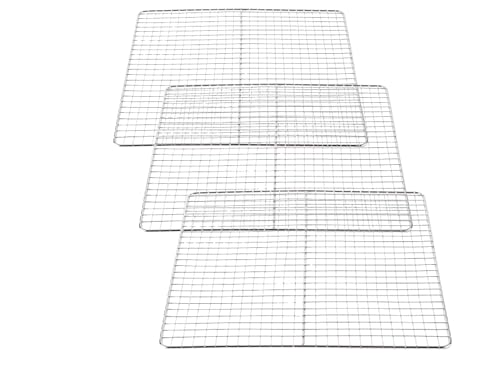 Deep Fryer Screen 13-1/2 by 13-1/2-Inch, Replaces Pitco Fryer Crumb Screen Stainless Steel Deep Fryer Accessories, Fryer Grate(Pack of 3) (13 1/2" x 13 1/2")