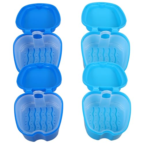 IWOWHERO 4 Pack Storage Cases Strainer Lightweight Holder Supply Box for Travel Daily Use and Sports Activities