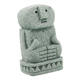 Accesorio de terrario versátil: adecuado para la decoración de terrarios o figuras de jardín en miniatura, esta divertida estatua de jardín agrega carácter a su micropaisaje y actúa como una escultura de escritorio meditativa única, figura de piedra primitiva, decoración de estatua de patio